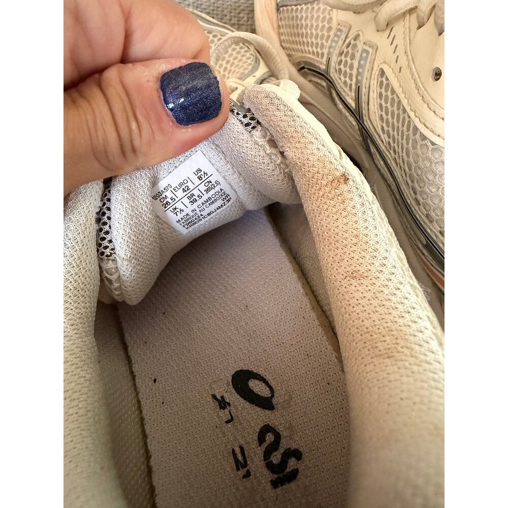 ASICS GT- 2160 Paris cream/yellow unisex sneaker size m 8.5/ w10 - Picture 15 of 16